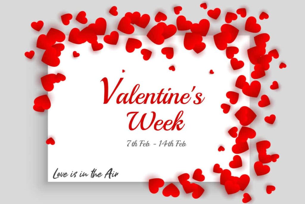 Valentine Day Week 2023 List